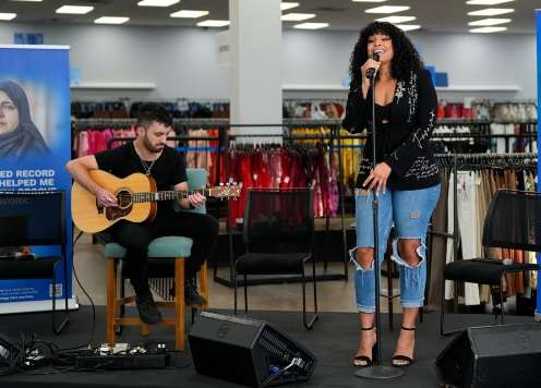 Jordin Sparks performs at the Goodwill "New Lives" event in Brooklyn, NY USA